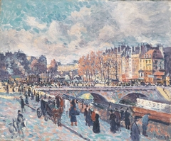 Seinequai in Paris by Maximilien Luce