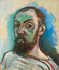Self-Portrait in a Striped T-shirt by Henri Matisse