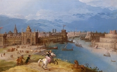 Semiramis hunting the lion at the gates of Babylon