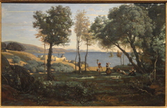 Site des environs de Naples by Jean-Baptiste-Camille Corot