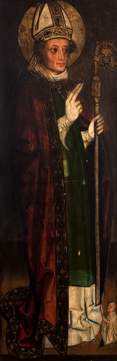 St Stanislaus (obverse); Archangel Gabriel from the Scene of the Annunciation (reverse). Wing of the altar retable from Snoza by anonymous painter