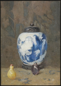 Still Life, Chinese Vase by Emil Carlsen