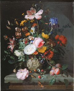 Still Life with Bouquet of Flowers by Jacob van Walscapelle