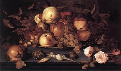 Still-life with Dish of Fruits by Balthasar van der Ast