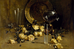 Still Life with Yellow Roses by Emil Carlsen