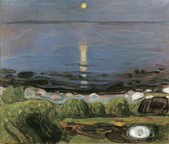 Summer Night by the Beach by Edvard Munch