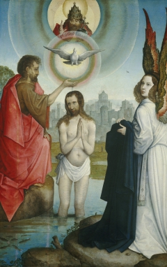 The Baptism of Christ by Juan de Flandes