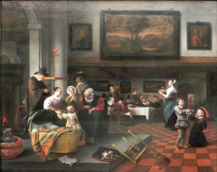 The Christening by Jan Steen