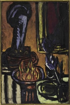 The Fire (Small Still Life) by Max Beckmann