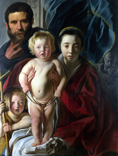 The Holy Family and Saint John the Baptist by Jacob Jordaens