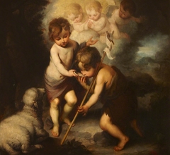 The Infant Christ giving Water to the Infant John the Baptist by after Bartolomé Esteban Murillo