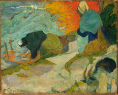 The Laundresses in Arles by Paul Gauguin