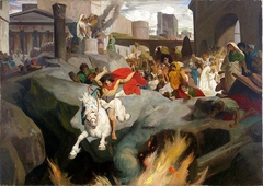 The leap of Marcus Curtius by Jean-Léon Gérôme