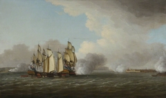 The Passage of the Hudson River, 13 July 1776 by Dominic Serres