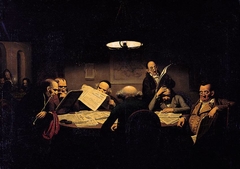 The reading room by Johann Peter Hasenclever