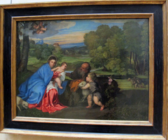 The Rest of the Holy Family with the Infant St. John by Polidoro da Lanciano