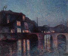 The River Sambre in Charleroi by Maximilien Luce