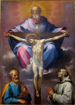 The Trinity with Saints Peter and Bernhard by Ventura Salimbeni