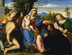 The Virgin and Child with Saints and a Donor by Palma Vecchio