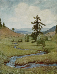The wandering streamlet by Hans Thoma