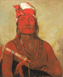 Toh-kí-e-to, Stone With Horns, a Chief by George Catlin