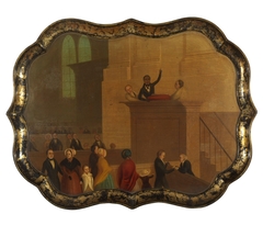 Tray Depicting Reverend Lemuel Haynes by Anonymous