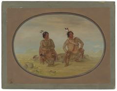 Two Choctaw Indians by George Catlin