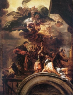St. Francis before the Pope by Francesco Solimena
