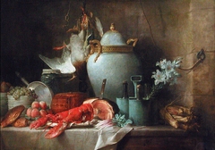 Vase, Lobster, Fruits and Game