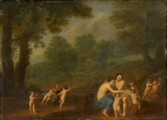 Venus and Adonis (Love Scene) by Johann Friedrich Gerhard