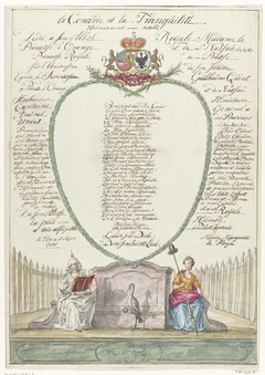 Vers voor prinses Wilhelmina bij de veertigste verjaardag van prins Willem V, 1788 by Maria Margaretha la Fargue