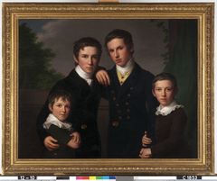 Vier Mitglieder der Familie Willem:Carl (1802-1876), Wilhelm (1804-1885), Ernst (1807-1861), Adolph Hieronymus(1811-1884) by Friedrich Carl Gröger