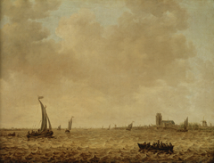 View of Dordrecht from the Oude Maas