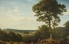 View of the Grounds at Ashridge, Hertfordshire by Edmund Marriner Gill
