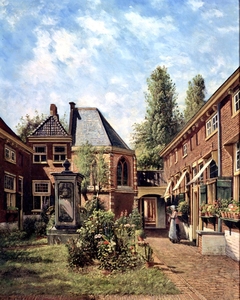 View of the St. Annahofje in Leiden
