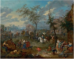 Village Feast by Jan Pieter van Bredael