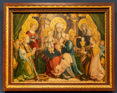Virgin and Child with Saint Anne and other female patrons by Master of Meßkirch