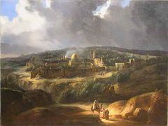 Vue de Jérusalem, prise de la vallée de Josaphat