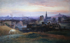 Vue panoramique de Paris, prise des hauteurs de Ménilmontant by Paul Schaan