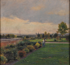 Vue prise du Parc Pommery en 1894 by Émile Barau