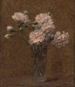 White carnations in a glass by Henri Fantin-Latour