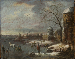 Winter landscape by Johann Christian Vollerdt