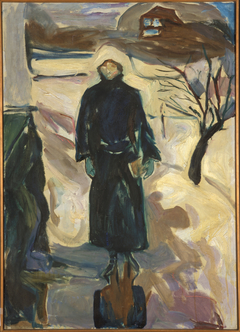 Woman by the House Corner by Edvard Munch