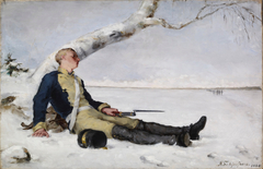 Wounded Warrior in the Snow by Helene Schjerfbeck