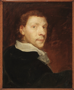 Zelfportret van Willem Vincentsz Paets. by Willem Paets