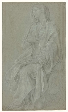 Zittende Madonna by Nicolas Colombel