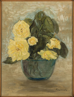 Żółte róże by Tadeusz Makowski