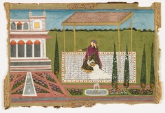 A Garden Scene by Unknown Artist