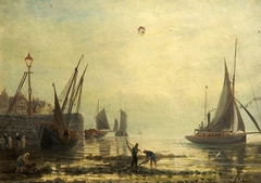 A Seascape with Yachts from a Harbour by James Webb