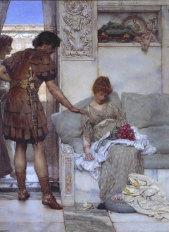 A Silent Greeting by Lawrence Alma-Tadema